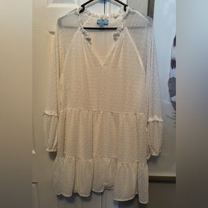 Large white CeCe boutique dress